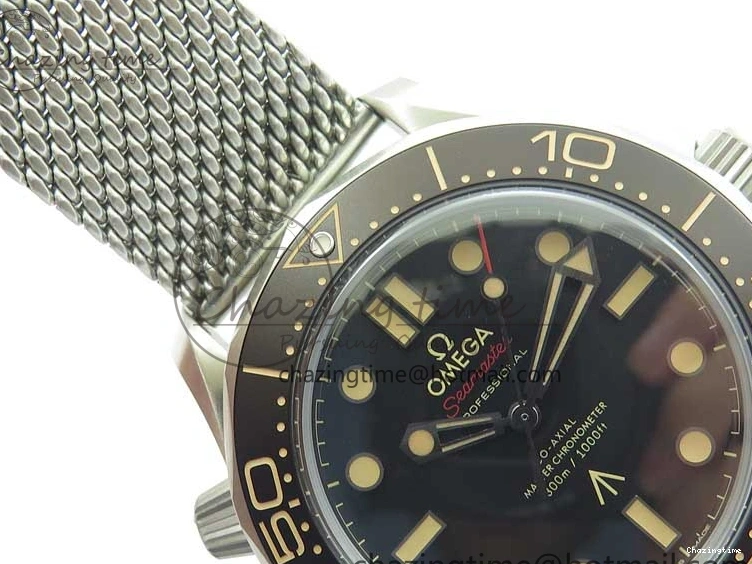 0524 Seamaster 300 “No Time to Die” Limited Edition ORF 1:1 Best Edition on SS Mesh Bracelet A8806 (Free Nato Strap) Durable 7866
